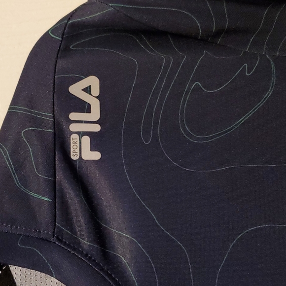 NWT FILA Sport Live In Motion Men's Provent Navy Blue Shirt - Size Medium - Picture 2 of 7